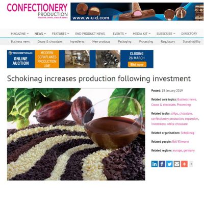 Confectionery Production 18/01/2019
